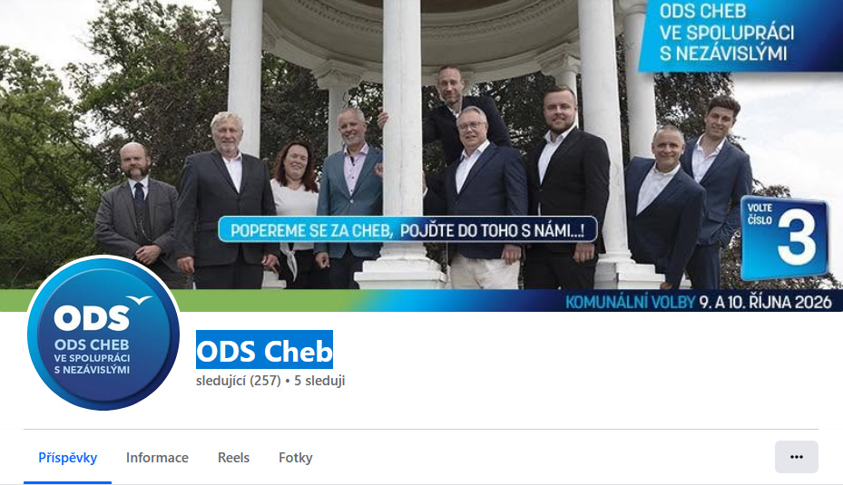 ODS Cheb aktivní na facebooku